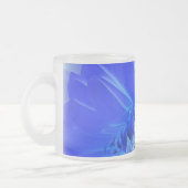 Tasse Givré gerbera bleu électrique (Gauche)