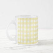 Tasse Givré Gingham jaune pâle et blanc (Gauche)