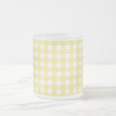 Tasse Givré Gingham jaune pâle et blanc (Centre)