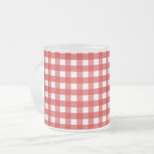 Tasse Givré Gingham rouge et blanc (Devant gauche)