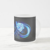 Tasse Givré Glowing infinity with blue rose (Devant droit)