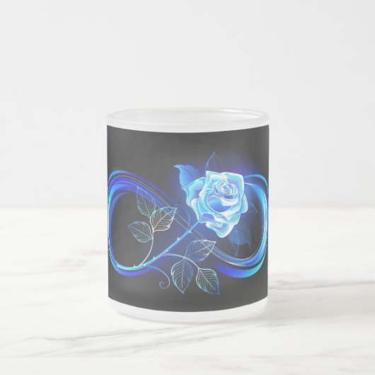 Tasse Givré Glowing infinity with blue rose (Centre)