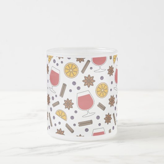 Tasse Givré Gluhwein doodle, Noël vacances boisson savoureuse (Centre)