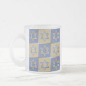 Tasse Givré Gold Blue Star de David Art Panels (Gauche)