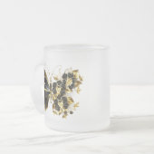 Tasse Givré Gold flower Butterfly with Black Orchid (Devant gauche)