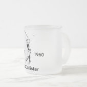 Tasse Givré Golfeur nom personnalisé et année  (Devant droit)