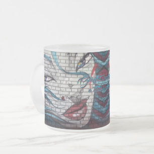 Tasse Givré Graffiti de fille asiatique 