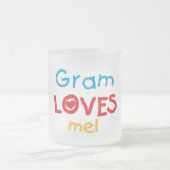 Tasse Givré Gram Loves Me T-shirts et cadeaux (Centre)