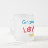 Tasse Givré Grammie m'aime T-shirts et cadeaux (Devant gauche)