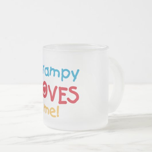 Tasse Givré Grampy aime mes t-shirts et cadeaux (Devant droit)