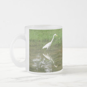 Tasse Givré Grand héron blanc