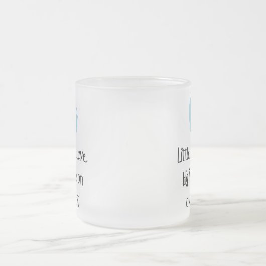 Tasse Givré Grandes empreintes pieds bleus d'empreintes de pas (Centre)