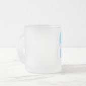 Tasse Givré Graphique d'amour cool, Bleu (Devant gauche)