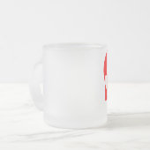 Tasse Givré Graphique d'amour cool, Rouge (Devant gauche)