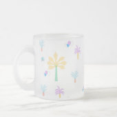 Tasse Givré Graphisme Rétro Palmiers (Gauche)