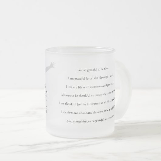 Tasse Givré Gratitude (Devant droit)
