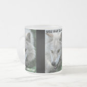 Tasse Givré GRAY WOLF EYES Wildlife Supporter Drinkware (Devant gauche)