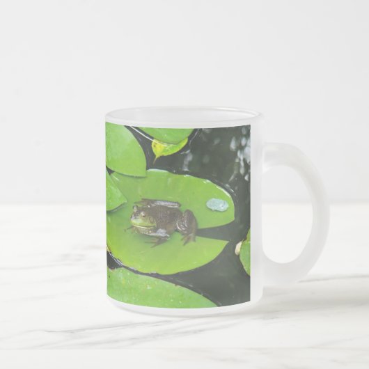 Tasse Givré Grenouille taureau sur Lilypads (Droit)