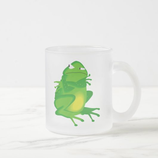 Tasse Givré Grenouille verte grincheuse (Droit)