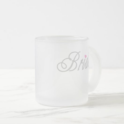 Tasse Givré Gris chics de jeune mariée (Devant droit)
