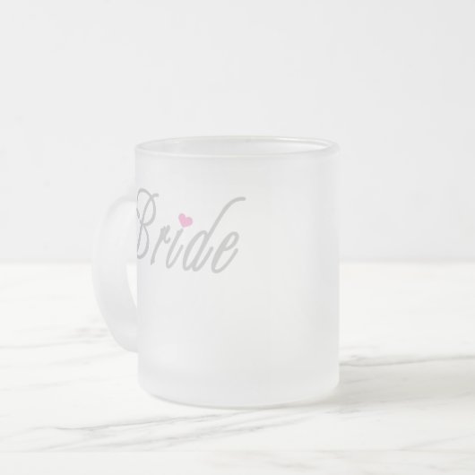 Tasse Givré Gris chics de jeune mariée (Devant gauche)