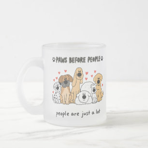 Tasse Givré Groupe de famille de chiens mignons pour les maman