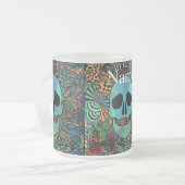 Tasse Givré Halloween Hippie Skull Thunder_cove (Devant gauche)
