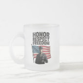 Tasse Givré Héros Héros Vétérinaire Jour Conception patriotiqu (Gauche)