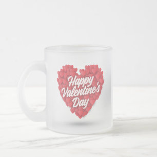 Tasse Givré Heureuse Sainte-Valentin avec coeur Design-23056