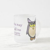 Tasse Givré Hibou mignon (Devant droit)