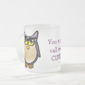 Tasse Givré Hibou mignon (Devant gauche)