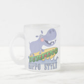 Tasse Givré Hippopotame de surfer (Gauche)