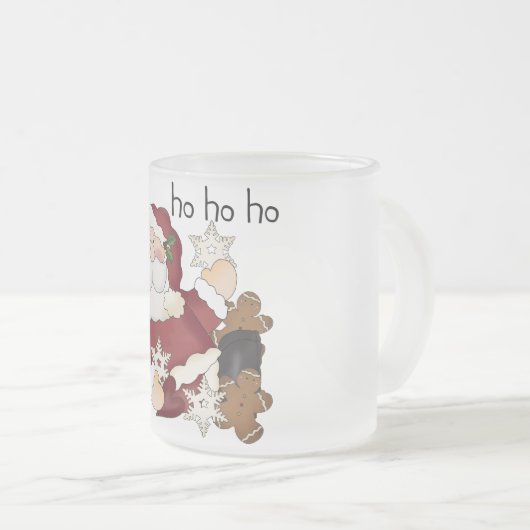 Tasse Givré Ho Ho Ho Père Noël T-shirts et cadeaux (Devant droit)