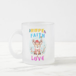 Tasse Givré Hope Faith Love