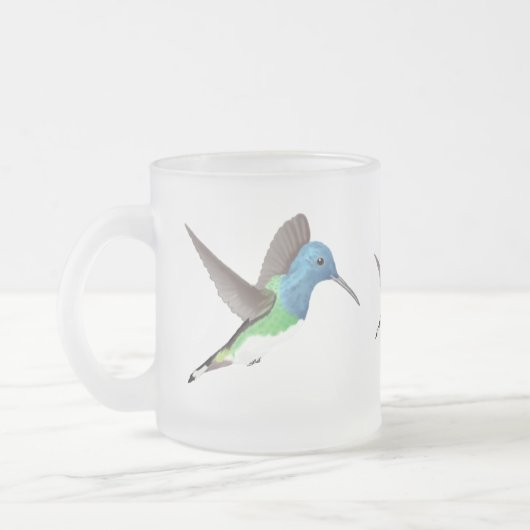 Tasse Givré Hovering Jacobin Hummingbird - transparent. (Gauche)