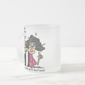 Tasse Givré Humour d'attitude de maris et d'épouses (Devant gauche)