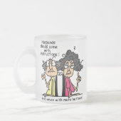 Tasse Givré Humour d'attitude de maris et d'épouses (Gauche)