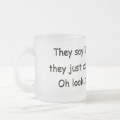 Tasse Givré Humour de poulet de TDAH (Gauche)