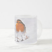 Tasse Givré Hygge avec un joli voilier dans la neige (Devant droit)