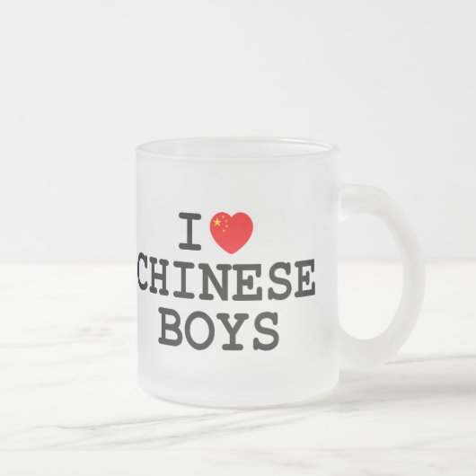Tasse Givré I garçons de Chinois de coeur (Droit)