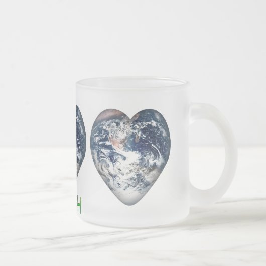 Tasse Givré I Heart Earth (I ♥ Earth) (Droit)
