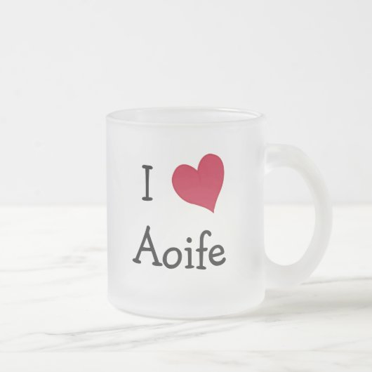 Tasse Givré I Love Aoife (Droit)