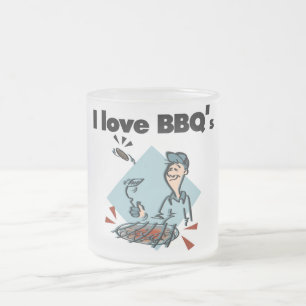 Tasse Givré I Love BBQs T-shirts et cadeaux