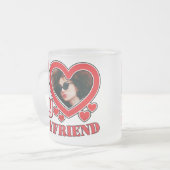 Tasse Givré I Love My Boyfriend Personnalisé (Devant gauche)