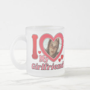 Tasse Givré I Love My Girlfriend Petit ami Femme Mari Photo