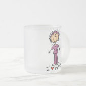 Tasse Givré I Love Nursing T-shirts and Gifts (Devant droit)