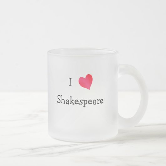 Tasse Givré I Love Shakespeare (Droit)