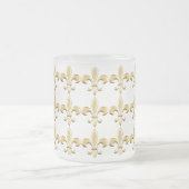 Tasse Givré Icône Classique Fleur-de-Lis Dorée (Centre)