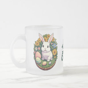 Tasse Givré Illustration classique du lapin de Pâques. Joyeuse