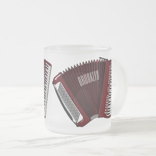 Tasse Givré Illustration d'accordion (Devant droit)